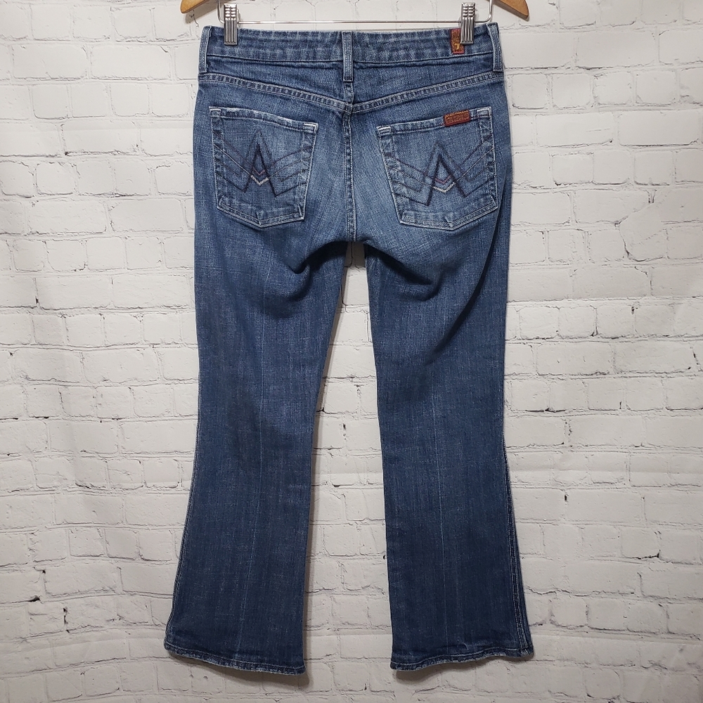 7FAM Sz 27 Vintage "A" Pocket Boot Cut Jeans - Picture 9 of 16